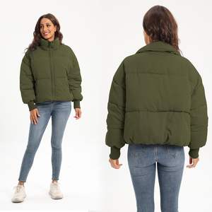 <b>Women</b> High Quality <b>Puffer</b> <b>Jacket</b> <b>Women</b> Casual Winter <b>Cropped</b> <b>Puffer</b> <b>Jacket</b> <b>Women</b> Bubble Coats Stand Collar Quick Dry Comfort - Product Image 4