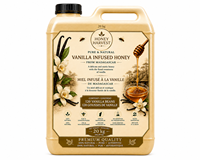 Miel de Récolte VANILLE INFUSÉE 0,25 kg Pur Naturel Brut 80% Brix Madagascar Qualité Supérieure en Vrac Sans Additifs 18% Humidité 24