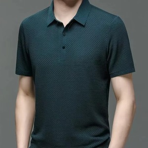 T-shirt tricoté personnalisé tendance pour homme, imprimé, 100 % polyester, respirant, séchage rapide, pour le sport, la gym, les voyages et les loisirs - Product Image 1
