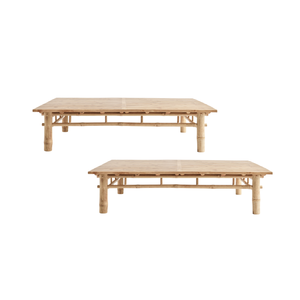 Chaise pliante en bambou de couleur naturelle au design traditionnel pour l'extérieur et la cuisine (GT 713) - Product Image 2