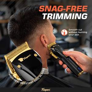 Kit Profesional de Máquina Cortadora de Pelo Inalámbrica para Hombre, Cortadora de Pelo Precisa para Barberos con Fuente de Alimentación por Batería - Product Image 3