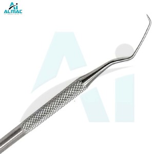Sonde dentaire en acier inoxydable ALMAC détectant les cavités et examinant les surfaces des dents Ensemble d'instruments chirurgicaux dentaires de précision - Product Image 3