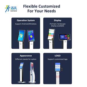 Senke 23.6 32 pouces auto caisse Service kiosque écran tactile Terminal Machine carte problème intelligent pour hôtel banque - Product Image 6