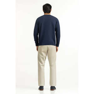 เสื้อยืดทรงปกติสำหรับผู้ชาย MN-TS-WS25-041 เสื้อสเวตเตอร์ที่สวมใส่สบาย - Product Image 4