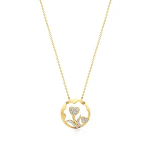 Nysa Dual Heart Pendant <b>Fashion</b> <b>Layered</b> <b>Necklace</b> - Product Image 4