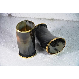 Boda Redondo Cuerno Natural Vikingo Beber Vino Shots Vasos Clear Soda Cerveza Tazas Bar Accesorios a Buen Precio Calidad Premium - Product Image 6