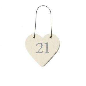 Best Selling Christmas Decor Hanging Heart Shape Wooden Pieces Customized Size and Hanging Use for Home Indoor Decorative - Product Image 1