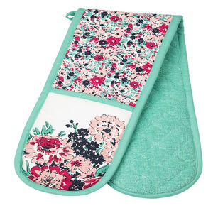 Guantes de silicona antideslizantes para horno, resistentes al calor Manoplas de algodón con estampado a cuadros, 2 uds. - Product Image 2