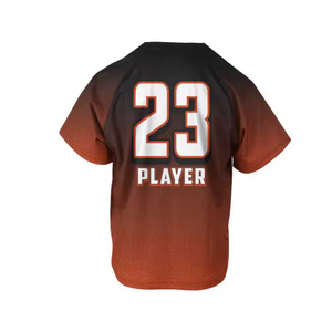 T-shirt de sport pour homme de haute qualité, col en V, dégradé de couleurs, manches courtes, séchage rapide, jersey en polyester, numéro 23 sur le devant - Product Image 4