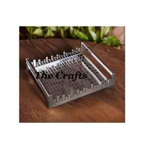 Fabuleux plateau de service en métal de conception en couleur or taille et forme personnalisées plateau de service à dessert aux prix les plus bas - Product Image 2