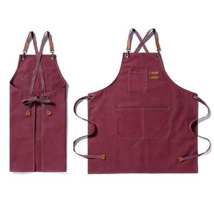 Manufacturer Provide High Quality Different Sizes Barber Uniforms Custom <b>Aprons</b> for Sale Polyester Cotton <b>Canvas</b> Kitchen <b>Apron</b> - Product Image 2