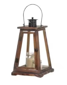 Petites lanternes à bougies en bois de qualité supérieure pour centres de table de Noël Lanternes à LED de qualité Pots à bougies pour le monde entier - Product Image 4