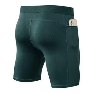 Wholesale Men's Mid Comfortable <b>Compression</b> <b>Shorts</b> Elastic Customized Regular Fit Solid Pattern <b>Shorts</b> - Product Image 4