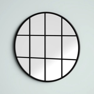 <b>Gold</b> Square Metal Art Deco <b>Wall</b> <b>Mirror</b> Grid Frame Lightweight Wedding Decor for Home - Product Image 1