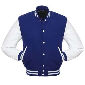 Veste universitaire personnalisée OEM veste de baseball pour hommes veste respirante avec logo de broderie universitaire Letterman - Product Image 1