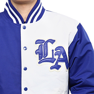 Diseñador personalizado 3D bordado logotipo completo lona con capucha impermeable hombres Streetwear Varsity béisbol deporte chaqueta de invierno de gran tamaño - Product Image 5