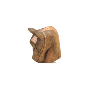 Figura de animal de madera maciza con detalles hechos a mano, escultura de madera decorativa para estante, mesa o escritorio de oficina, diseño rústico - Product Image 4