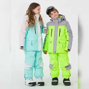 Trajes de nieve de una pieza Monos Trajes de esquí Chaquetas Abrigos Monos Invierno al aire libre Impermeable Snowboard Niños - Product Image 4