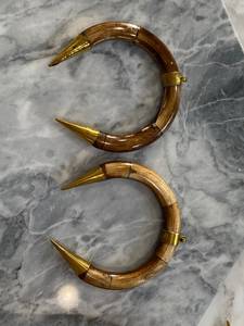 Colgantes de cuerno y hueso con tema de media luna hechos a medida ideales para diseñadores de joyería de moda adecuados para reventa - Product Image 4