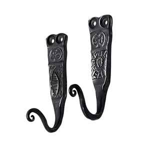 Hot selling leaf shaped powder coated finished iron hook for decor for gifting for garden organizer for entryway organizer - Product Image 5