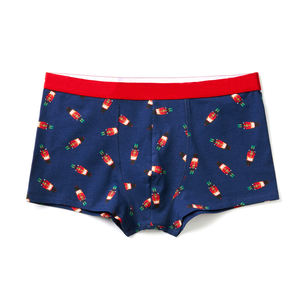 Calzoncillos bóxer para hombre con logotipo personalizado, servicio OEM, últimos estilos, nueva moda, precio ajustable, pantalones cortos de tela transpirable con patrón de impresión - Product Image 1