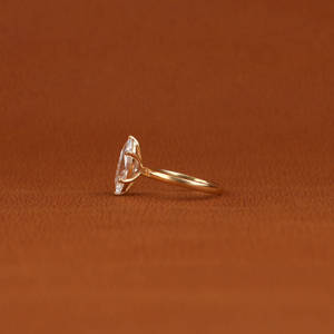 18KT Gold Fine Jewelry Trendy Classic Style Marquise Cut Prong Setting Wedding Engagement Ring IGI Certified Lab Grown Diamond - Product Image 2
