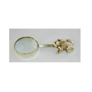 กรอบโลหะสไตล์วินเทจ10x ที่จับทองเหลืองทึบแว่นตาขยาย10X ห่วงแว่นขยายนกยูงแบบพรีเมี่ยมขอบทองเหลือง - Product Image 6