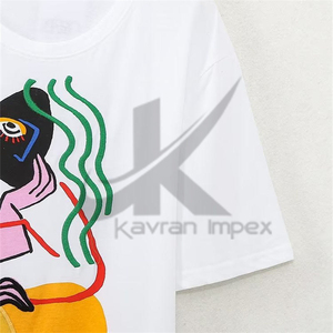 Camisetas bordadas personalizadas para mujer: calidad superior, bordado personalizado, perfecto para moda informal, marca corporativa - Product Image 3
