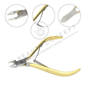 Nouveauté 2026 – Coupe-cuticules professionnel en acier inoxydable plaqué or, poignée dorée, ouverture large, qualité supérieure, best-seller - Product Image 4