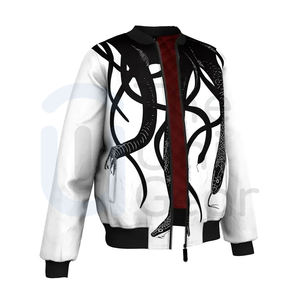 Chaqueta Bomber Personalizable de Alta Calidad, 100% Poliéster, Transpirable, de Secado Rápido, Ecológica, Estilo Urbano para Hombre - Product Image 3