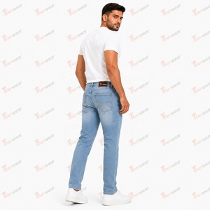 Fabricant de jeans pour hommes, vente en gros de pantalons en denim, jeans décontractés sur mesure, coupe slim, jambe droite, extensibles, qualité supérieure, marque privée - Product Image 5