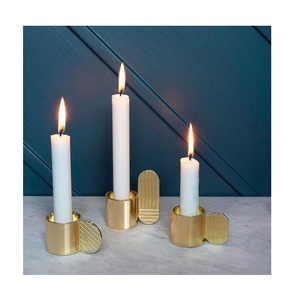 Nuevo portavelas de Metal elegante de Tahura Export para exportación en latón, acero, hierro, aluminio, portavelas, regalo y decoración - Product Image 6