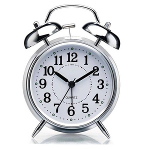 Horloge de conception de vélo, réveil de taille moyenne fixe rétro Table en métal traditionnel du milieu du siècle moderne toutes saisons - Product Image 2