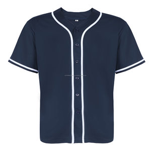 Venta al por mayor de alta calidad de poliéster de enclavamiento hombres de manga corta sublimación de secado rápido uniformes de softbol camisetas de béisbol Jersey - Product Image 1