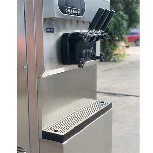 เครื่องทำไอศกรีมแบบหัวฉีด3รสชาติสำหรับเสิร์ฟโยเกิร์ตแบบนุ่มแนวตั้งเชิงพาณิชย์ - Product Image 3