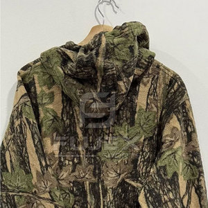 Sudadera con capucha de invierno de algodón 100% ligera informal Diseño de camuflaje de secado rápido Logotipo personalizable Patrón sólido Cuello con capucha de alta calidad - Product Image 4