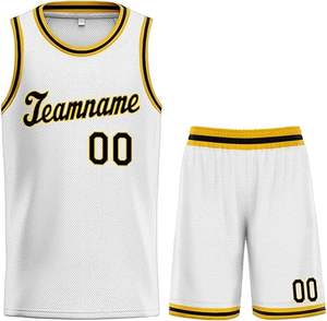 Conjunto de camiseta de baloncesto de secado rápido personalizado para hombres, uniformes de baloncesto reversibles para jóvenes, ropa deportiva transpirable, chaquetas geniales para - Product Image 1