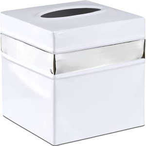 Boîte à serviettes en métal luxueuse peu coûteuse Design créatif suspendu noir couleur personnalisée dessus de table décoratif porte-serviettes fantaisie - Product Image 6