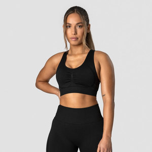 Venta al por mayor de alta calidad de las mujeres Sujetador deportivo Slim Fit Poliéster Jogger Gym Bra con logotipo personalizado de tarifa barata Ropa deportiva para adultos - Product Image 1
