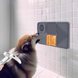 Eco-friendly 2 in 1 Puzzle Suction Cups Anti-slip Silicone Dog Food Snack Licking Mat Slow <b>Feeder</b> Bowls for Dogs & <b>Cats</b> - Product Image 2