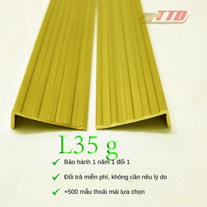 L35 Ribbed Brass <b>Strip</b> Anti-Slip Solution for Apartment Stairs and <b>Edges</b>-Durable Stylish Waterproof & Easy Installation - Product Image 2