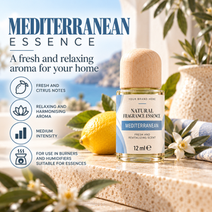 Essence de parfum méditerranéenne OEM 12ml |   Parfum d'ambiance frais aux agrumes |   Fabricant de Marques Privées Espagne - Product Image 2