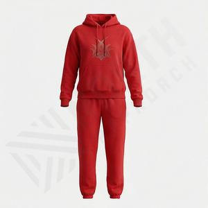 Conjunto Deportivo Formal de Invierno para Mujer, Estilo Vintage, Peso Medio, 2026, Sudadera con Media Cremallera y Pantalones Deportivos, 100% Algodón, para Caminar y Trotar - Product Image 1