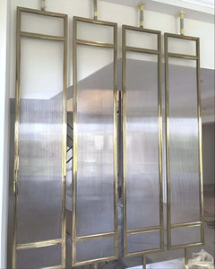 ที่กั้นหน้าจอเหล็กดัดสุดหรูแบบนอร์ดิกที่กำหนดเองทันสมัยแผงกั้นติดผนังรับประกันราคาต่ำ - Product Image 1