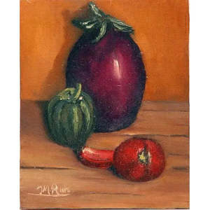 Peinture sur toile unique, peinture à l'huile espagnole, prête à être accrochée pour la décoration murale de la maison, 22 x 19 Abcp-92 - Product Image 1