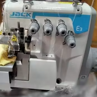 Machine à coudre industrielle surjeteuse à entraînement direct à quatre fils JACK E3-4 d'occasion