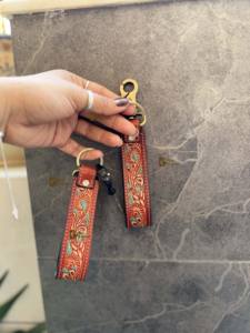 Chic Turquoise en cuir véritable RFID porte-clés élégant usiné à la main avec fonction d'arrivée accessoire de portefeuille Unique - Product Image 4