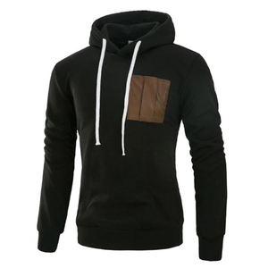 Sudadera con Capucha de Algodón para Hombre, Diseño Personalizado, Moda de Invierno, Forro Polar Grueso, Corte Cuadrado, con Bolsillo - Product Image 3