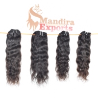 100% cheveux humains alignés avec des cuticules vierges brutes non transformées, tissage ondulé en lot, extensions de cheveux humains indiens bruts