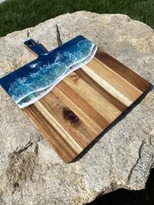 เขียงชีสไม้และเรซิ่น ดีไซน์เฉพาะตัว ของใช้ในบ้านและครัว สำหรับงานวันเกิด ผลิตภัณฑ์ใหม่ รับสั่งทำพิเศษ - Product Image 2